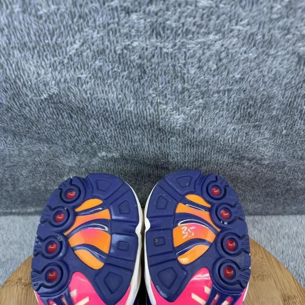 Nike Air Max Plus Shoes Boys Size 7Y Orange Purple Print Sneakers CI9932-500